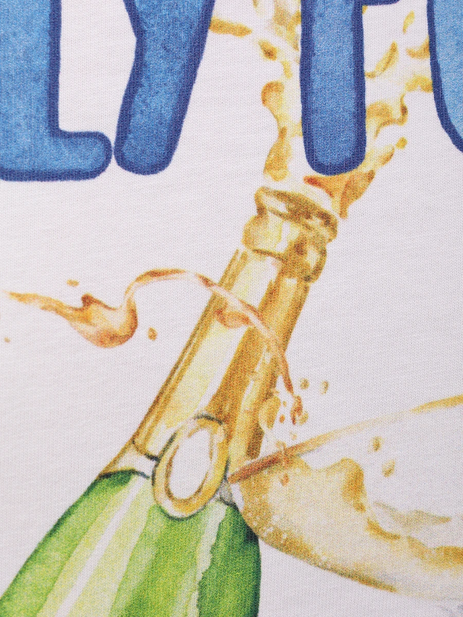 Футболка хлопковая MC2 SAINT BARTH TSHIRT MAN - ONLY FUNS 01N Белый  Фото 6