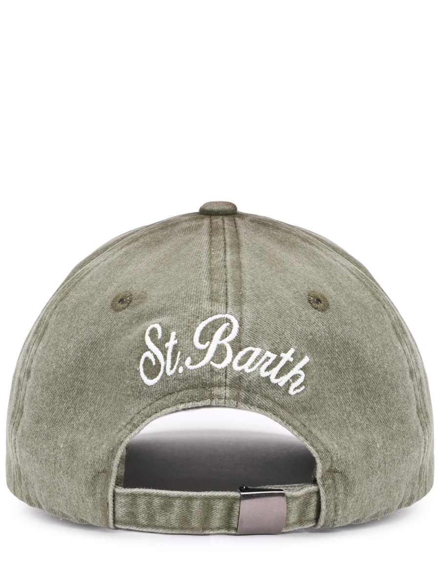 Бейсболка хлопковая MC2 SAINT BARTH DAVIS N - DENIM TEQUILA 52 EMB Зеленый  Фото 2