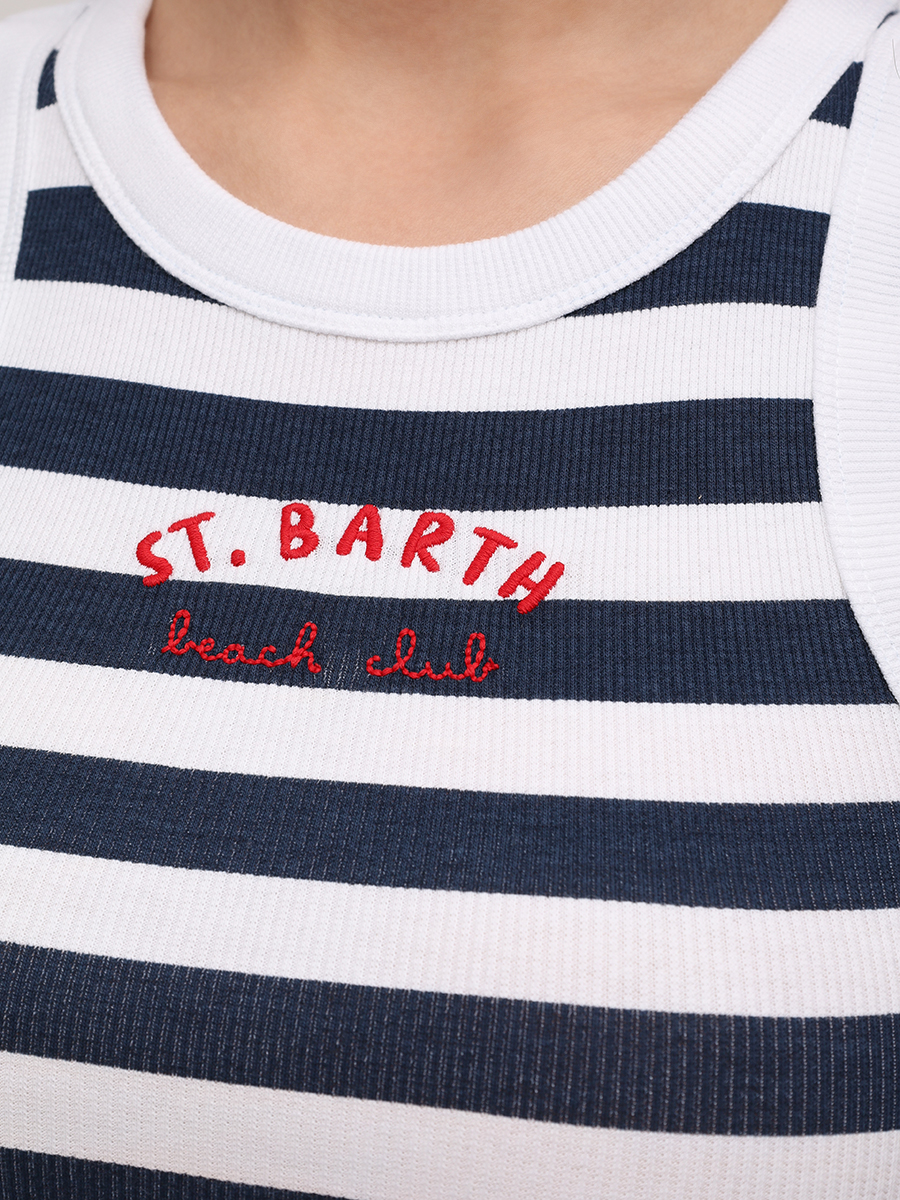 

Топ хлопковый, Полоска, ADA - BEACH CLUB STRIPES 6101 EMB