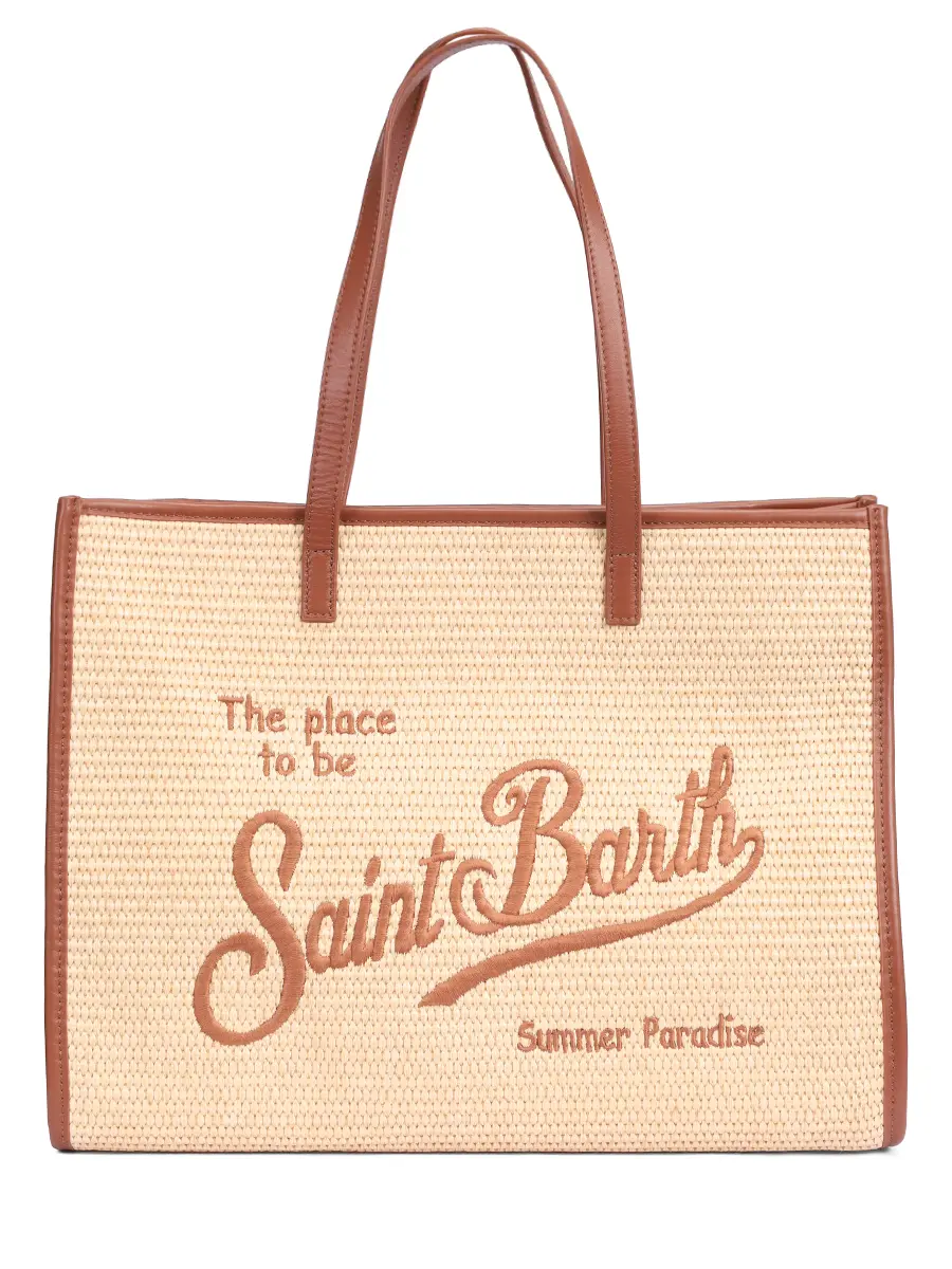 Сумка плетеная MC2 SAINT BARTH VIVIAN STRAW - 1118 EMB Коричневый 