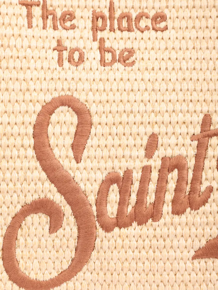 Сумка плетеная MC2 SAINT BARTH VIVIAN STRAW - 1118 EMB Коричневый  Фото 5