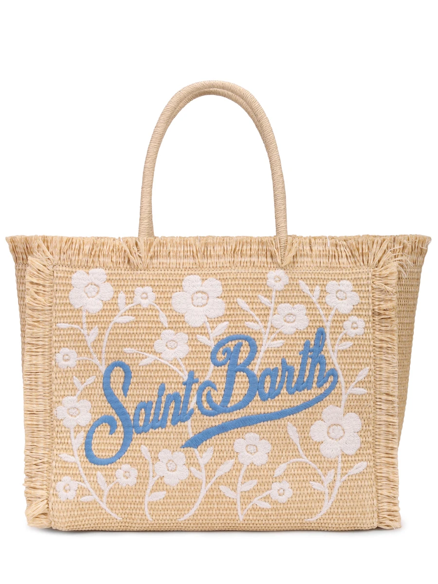 Сумка-тоут Vanity плетеная MC2 SAINT BARTH VANITY STRAW N - GARDEN 1031 EMB Белый 