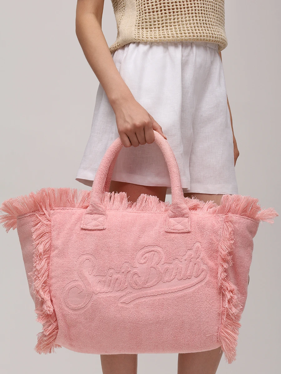 Сумка хлопковая MC2 SAINT BARTH VANITY TERRY - TERRY EMBOSSED 20 Розовый  Фото 2