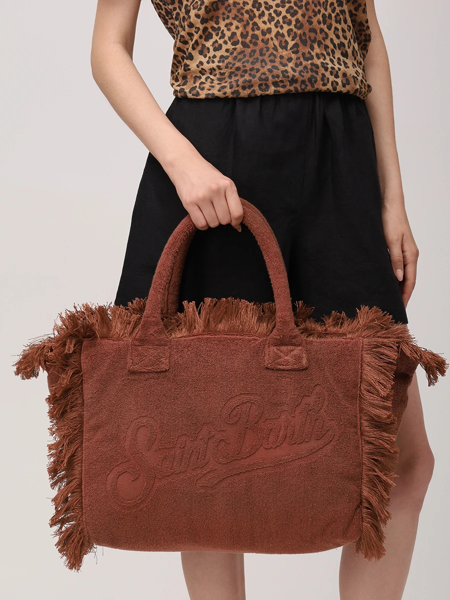 Сумка хлопковая MC2 SAINT BARTH VANITY TERRY - TERRY EMBOSSED 18 Коричневый  Фото 2
