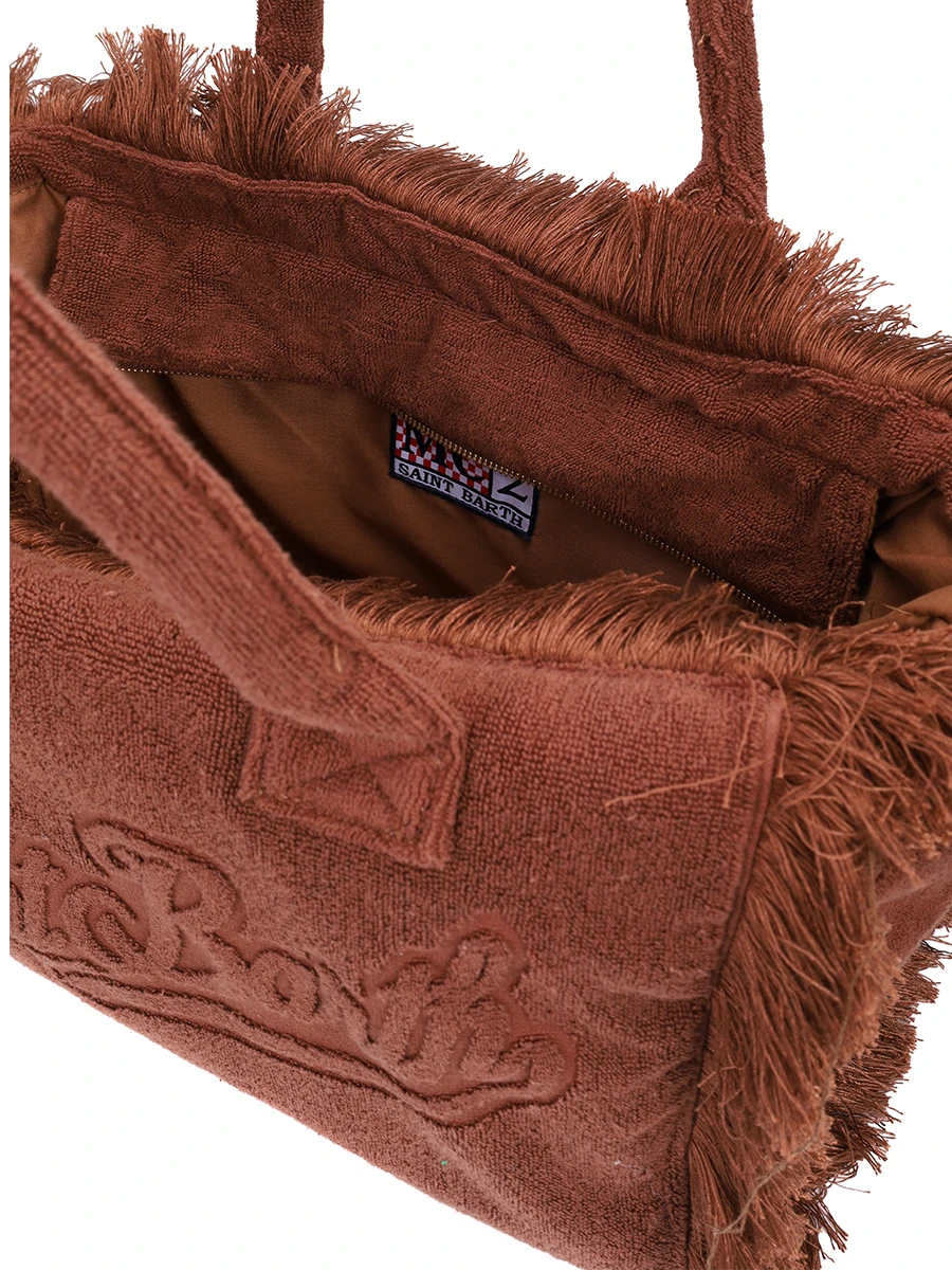 Сумка хлопковая MC2 SAINT BARTH VANITY TERRY - TERRY EMBOSSED 18 Коричневый  Фото 4