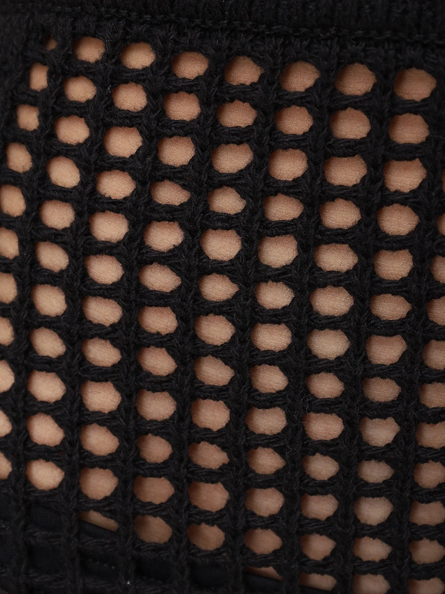 Юбка в сетку MC2 SAINT BARTH DARLINE - MESH 00 BLACK Черный  Фото 6