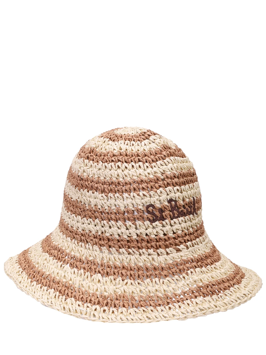 

Шляпа плетеная, Бежевый, POLLY W - STRAW STRIPES 1119 EMB
