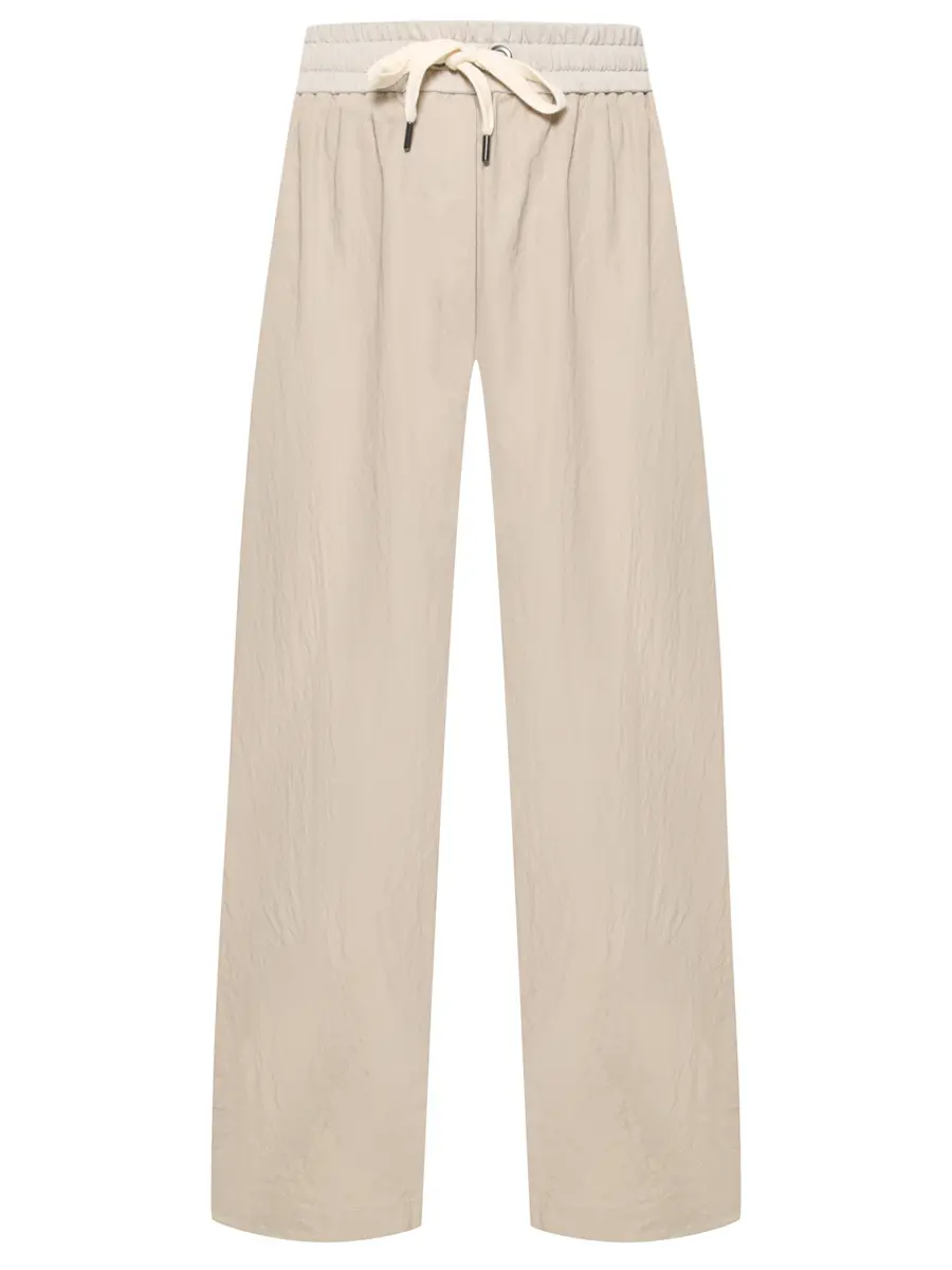 Брюки из вискозы BRUNELLO CUCINELLI ML922VE799 C9732+ Бежевый 