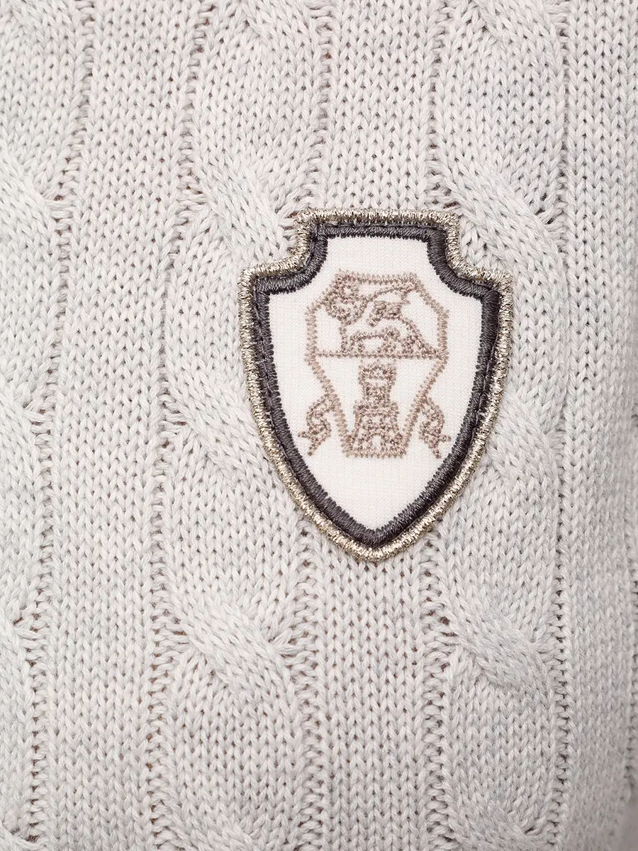 Поло хлопковое BRUNELLO CUCINELLI M19756505 CV906+ Серый  Фото 6