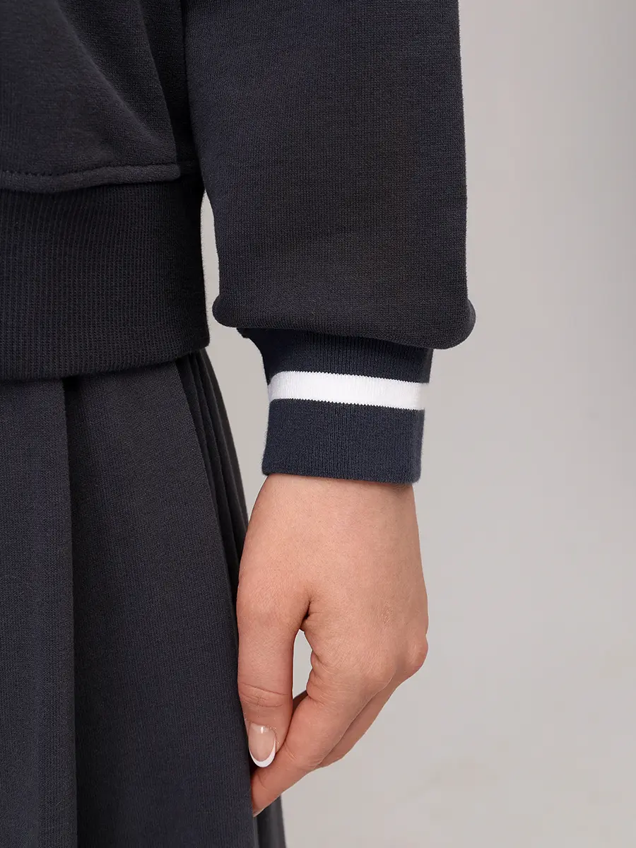 Толстовка хлопковая BRUNELLO CUCINELLI MN05NVD320 C7186 Серый  Фото 6