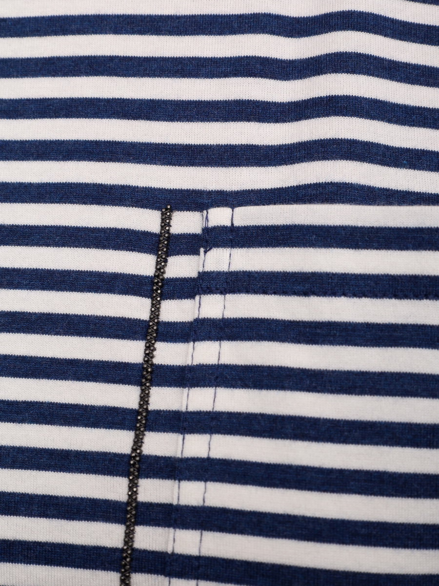 Футболка хлопковая BRUNELLO CUCINELLI ML929HA820 C7047 Белый  Фото 6