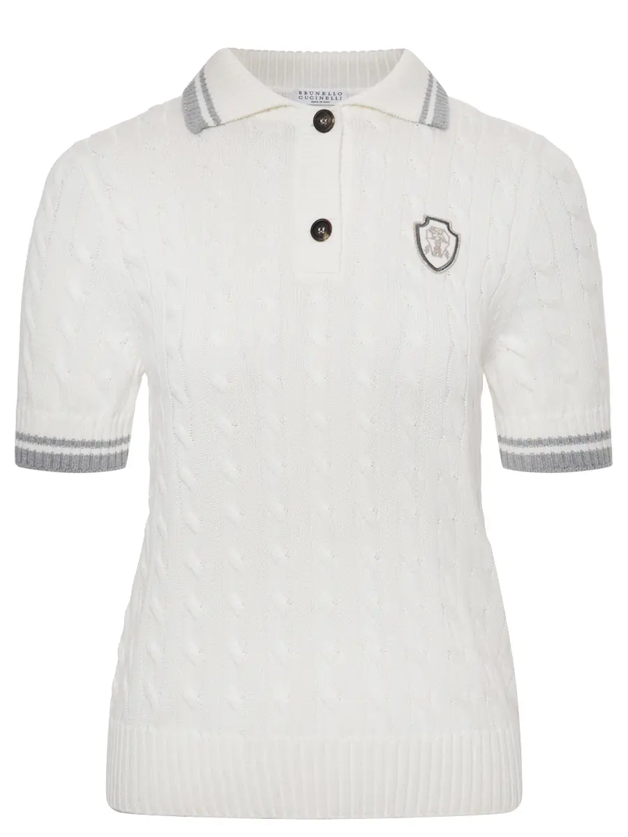 

Поло хлопковое, Белый, M19756505 CXK89+