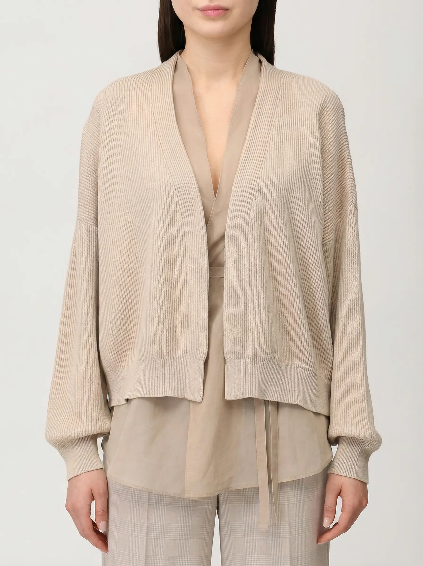 Кардиган хлопковый BRUNELLO CUCINELLI M19257706 C8050 Бежевый  Фото 4