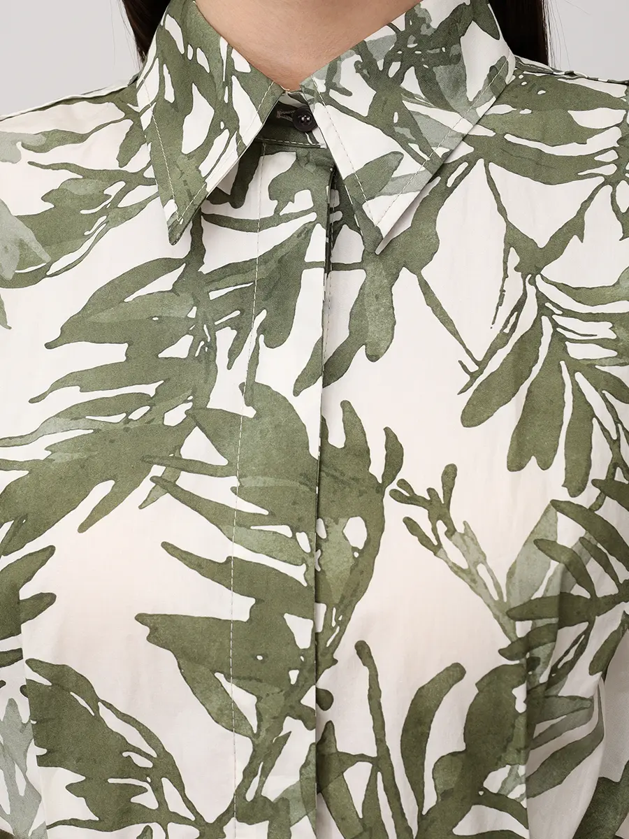 Платье хлопковое BRUNELLO CUCINELLI ML900A5286 C001+ Зеленый  Фото 5
