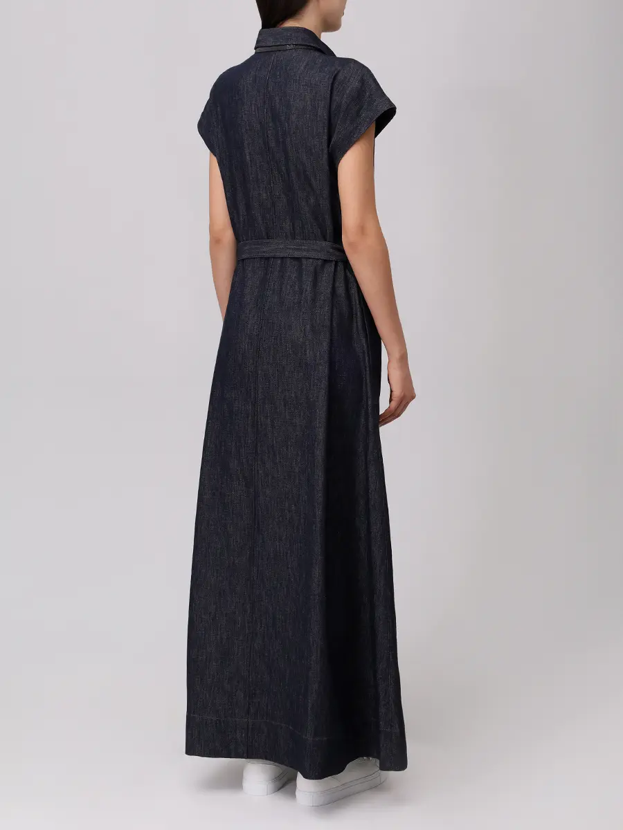 Платье джинсовое BRUNELLO CUCINELLI MB125AHA92 C001+ Синий  Фото 3