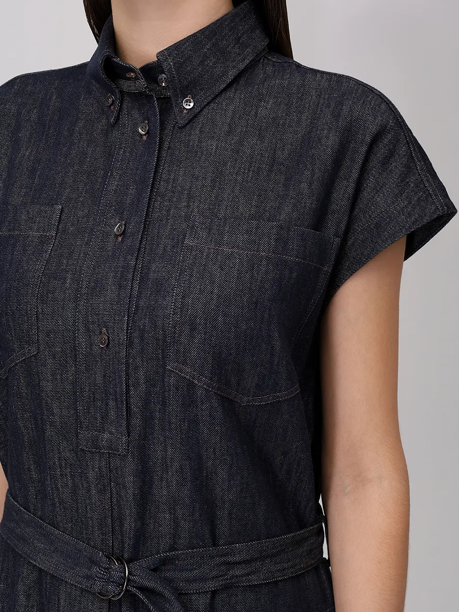 Платье джинсовое BRUNELLO CUCINELLI MB125AHA92 C001+ Синий  Фото 5