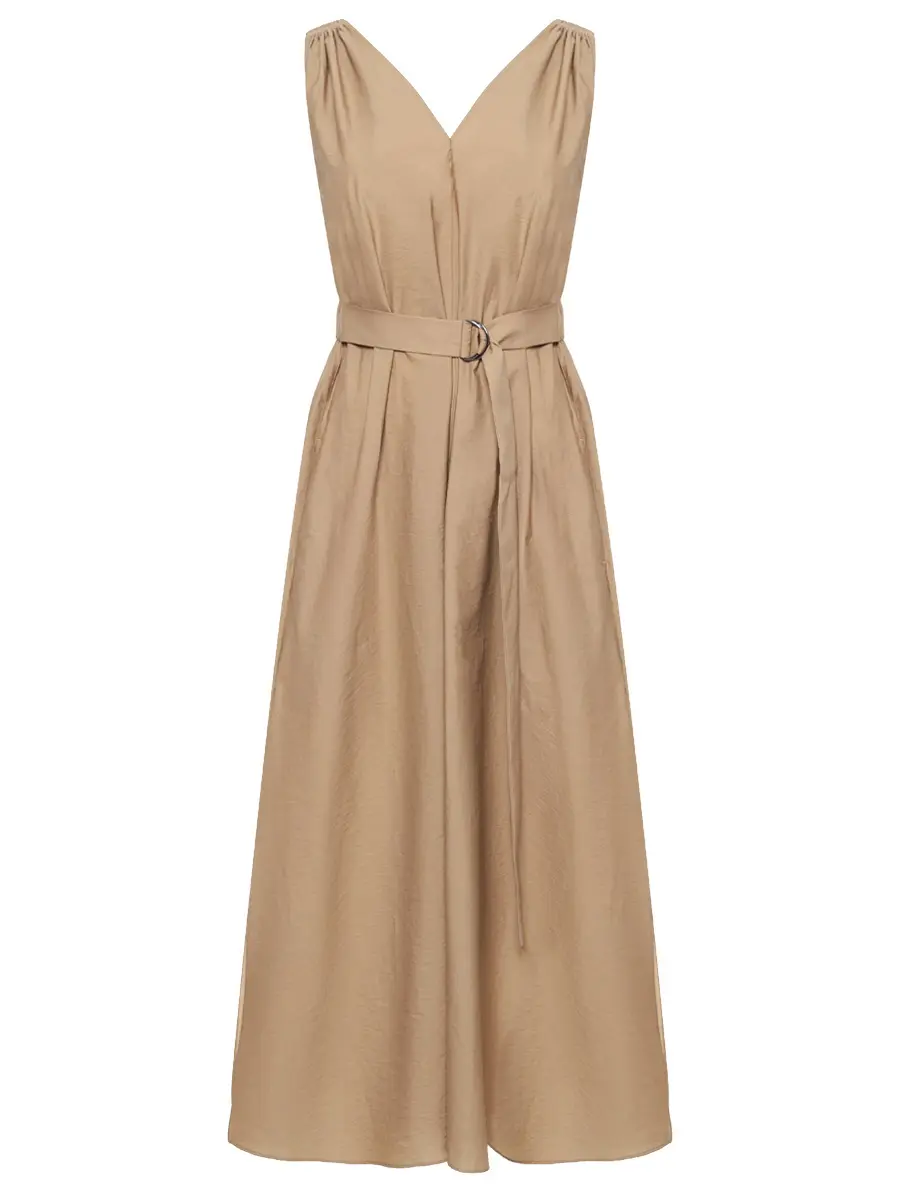 Платье хлопковое BRUNELLO CUCINELLI M0F79A5092 C2871+ Бежевый 