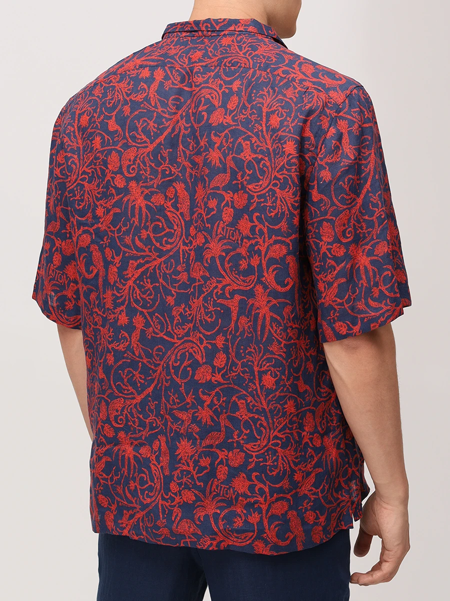 Костюм льняной KITON UMC024H0930302001/UPSHORLH092861000B Красный  Фото 3
