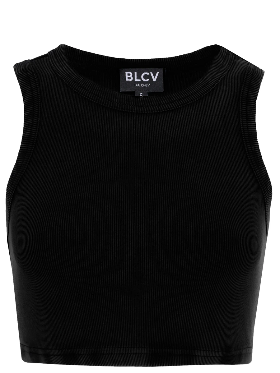 Топ хлопковый BLCV 121MXNSL002_BL Черный 
