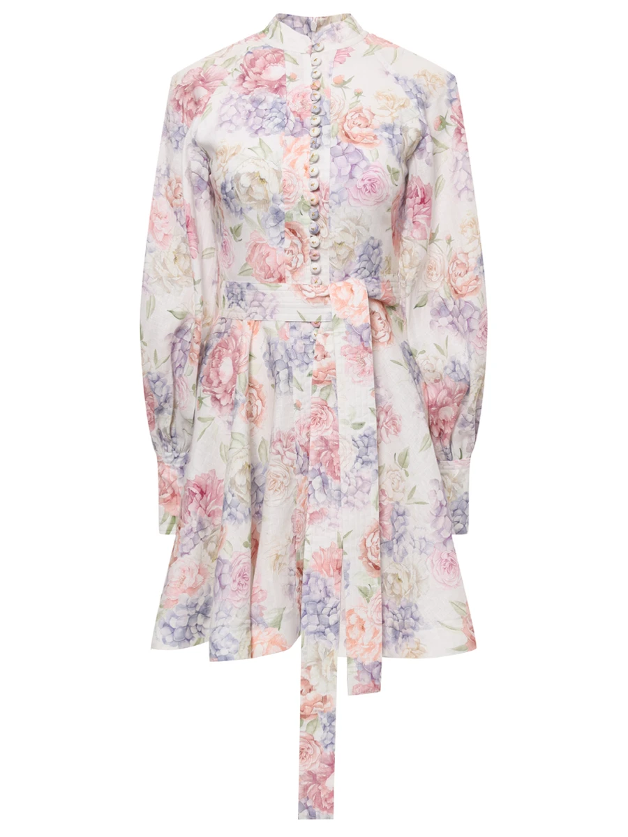 Платье льняное Jasmine YVON JASMINE Гортензия Белый 