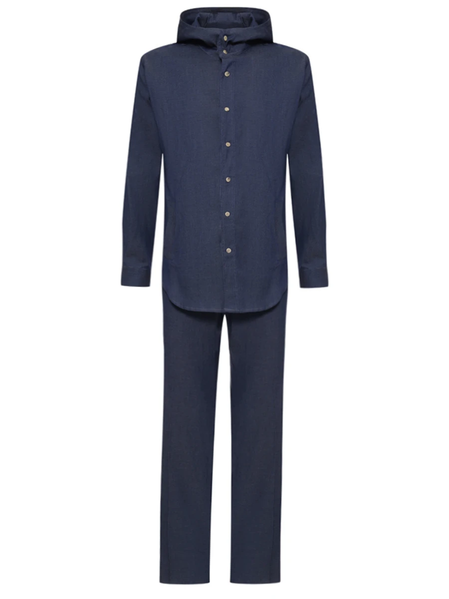 Костюм хлопковый KITON UMCMARH0922701001/UPN01H0922701002 Темно- Синий 