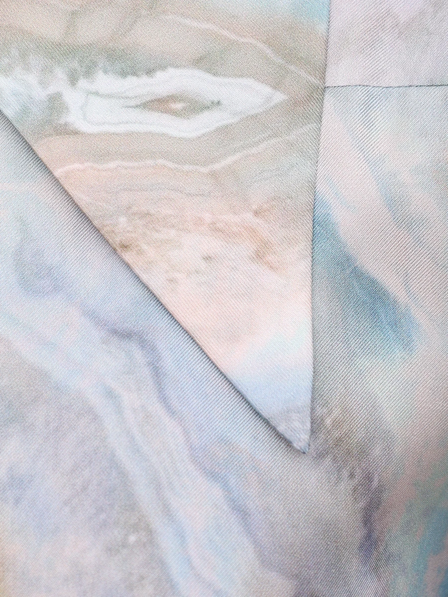 Платье шелковое ZIMMERMANN 0851DS251 Голубой  Фото 6