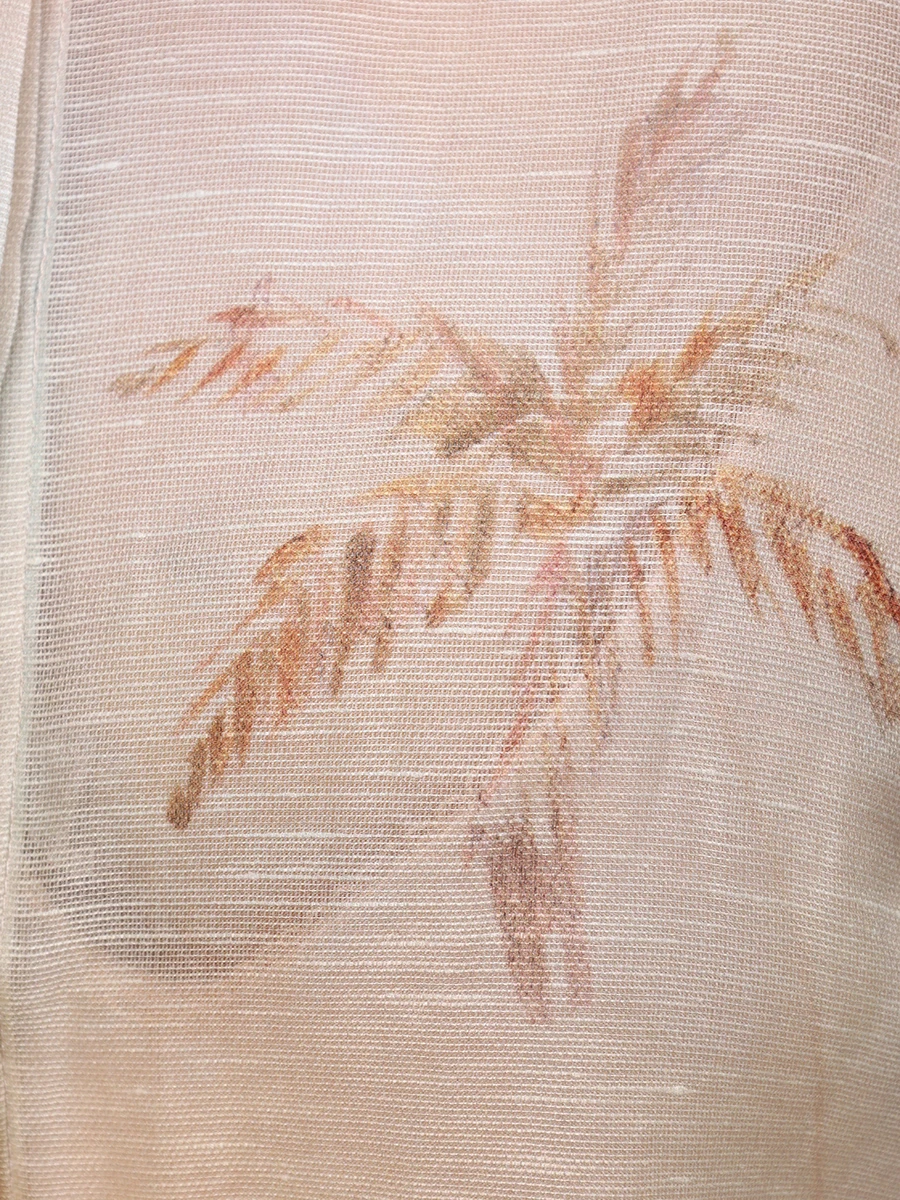 Рубашка изо льна и шелка ZIMMERMANN 4673TS251 Мультиколор  Фото 6