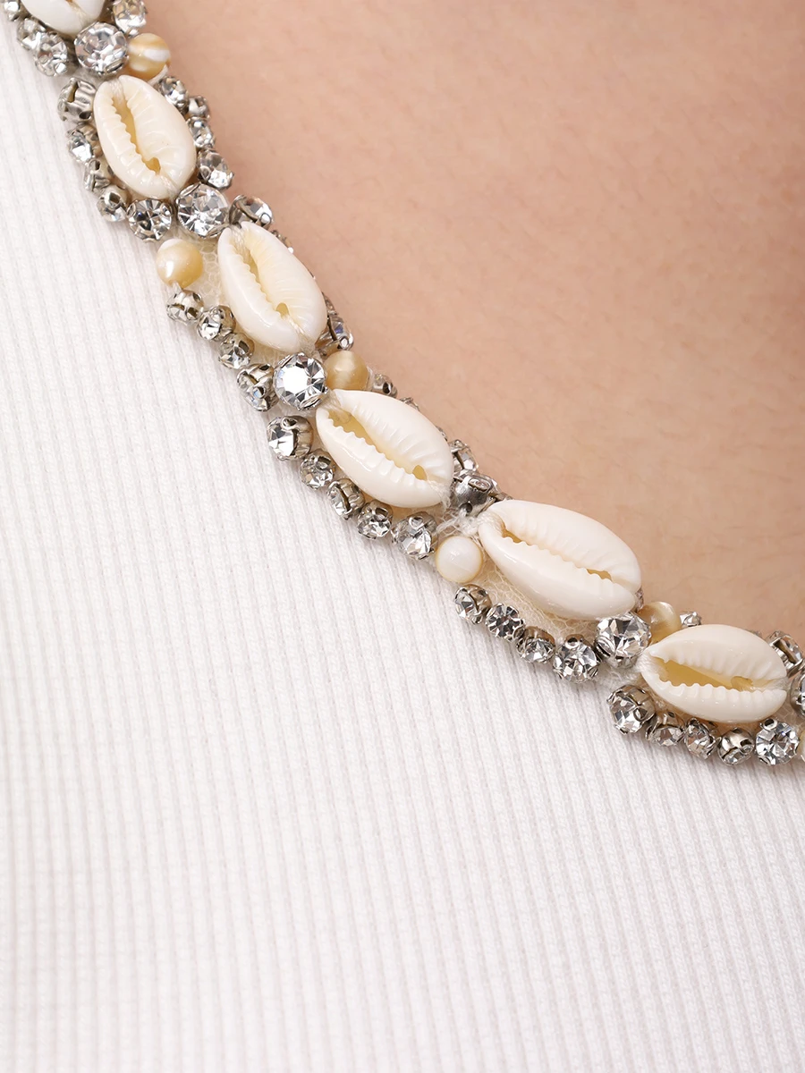 Топ хлопковый ZIMMERMANN 4356TS251 Белый  Фото 6