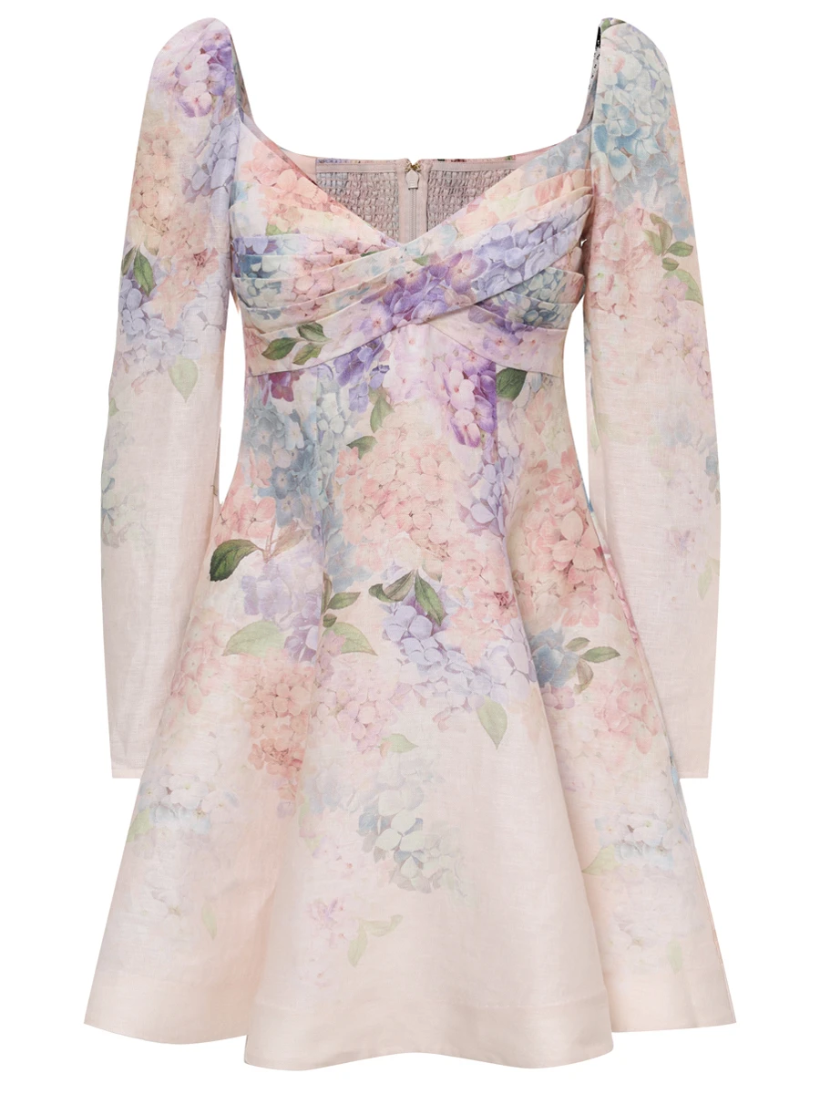 Платье льняное ZIMMERMANN 3507DS252 Фиолетовый 