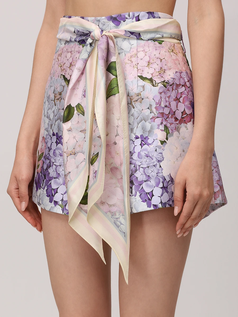 Шорты шелковые ZIMMERMANN 4073AS252 Принт  Фото 4