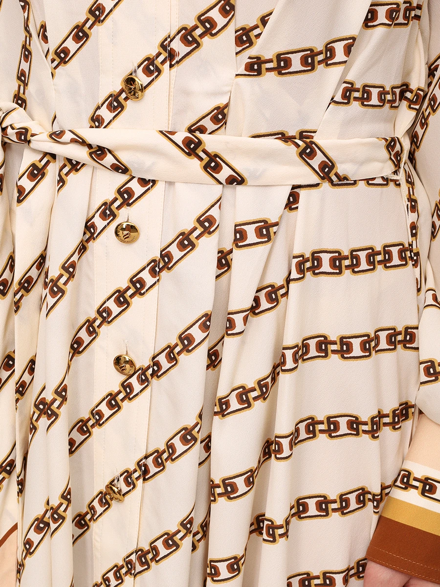 Платье из вискозы и шелка ZIMMERMANN 4182DS25R Кремовый  Фото 5