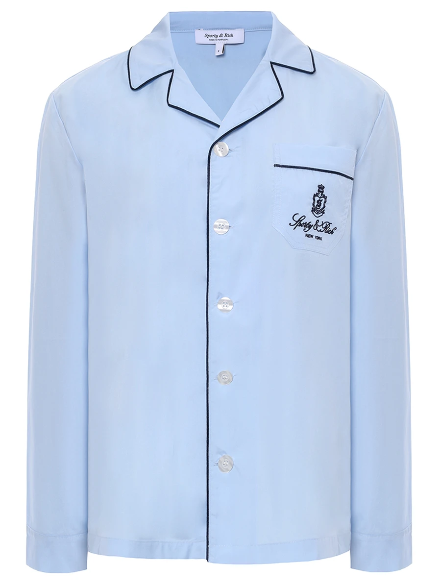 

Рубашка хлопковая, Голубой, SI021602231BL90/3900