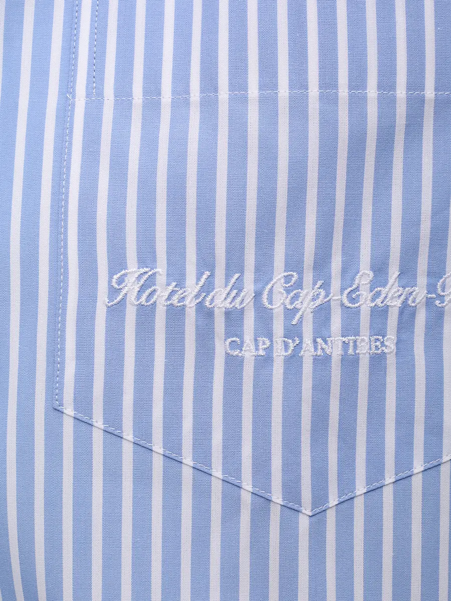 Рубашка хлопковая SPORTY & RICH SI00760673ST61/3878 Голубой  Фото 6