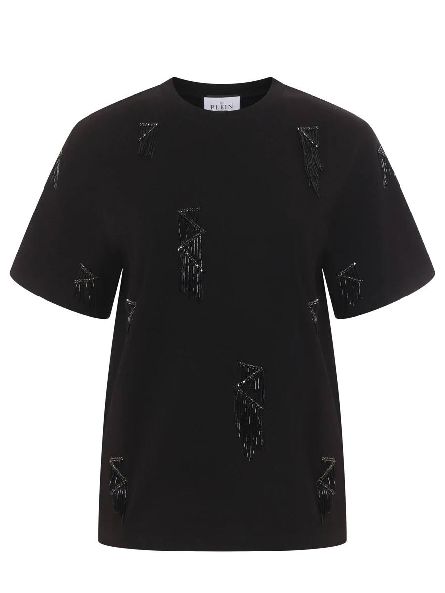 Футболка хлопковая PHILIPP PLEIN WTK3578/02 Черный 