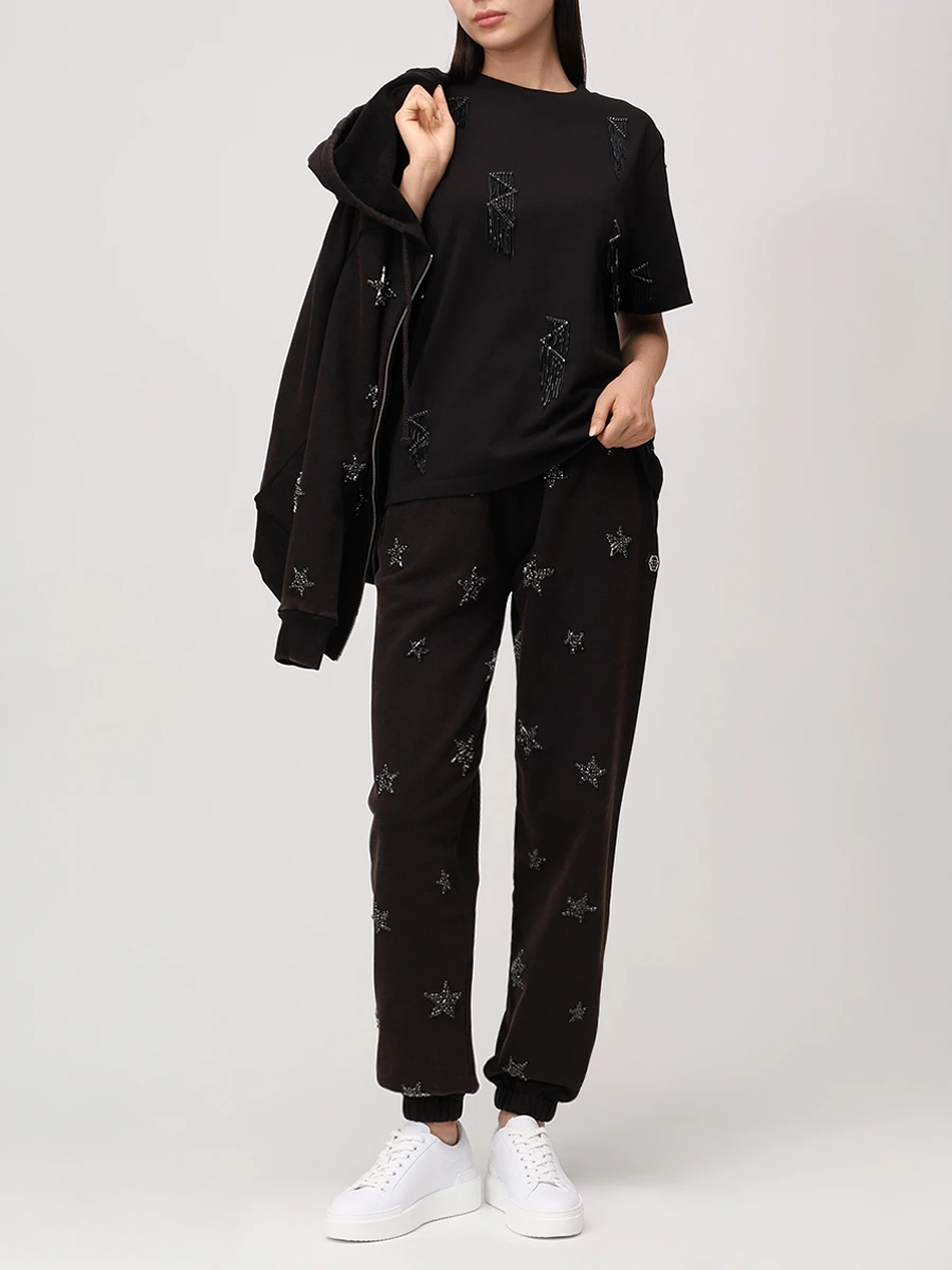 Футболка хлопковая PHILIPP PLEIN WTK3578/02 Черный  Фото 2