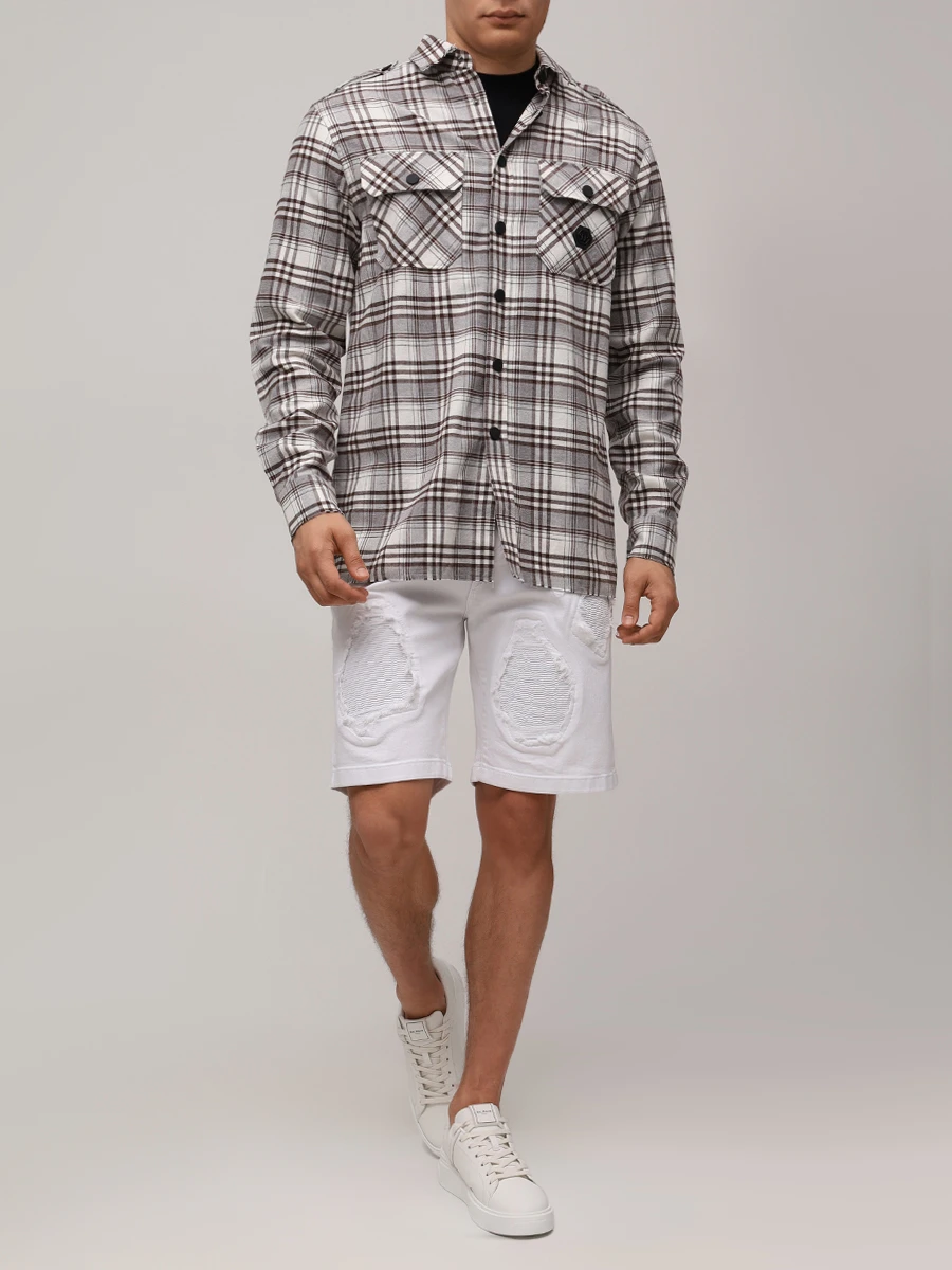 Шорты джинсовые PHILIPP PLEIN .MDT4059/01 Белый  Фото 2