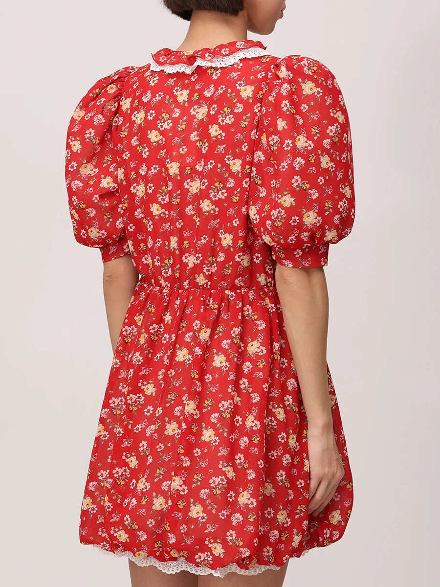 Платье из вискозы BOTROIS SKU76432485 Красный  Фото 3