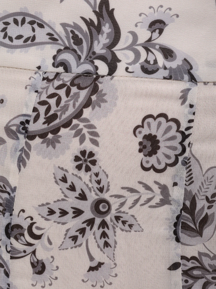 Юбка из вискозы BOTROIS SKU64619963 Белый  Фото 5