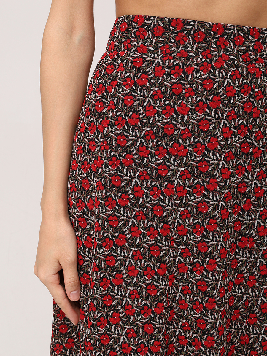 Юбка из вискозы BOTROIS SKU687636 Красный  Фото 6