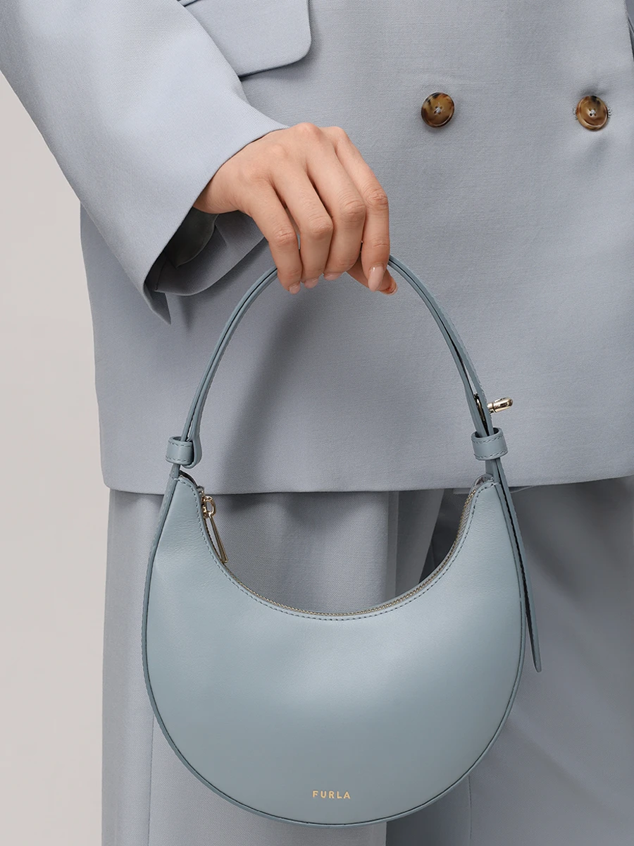 Сумка кожаная Delizia FURLA WE00649-AX0733-3963S Голубой  Фото 2