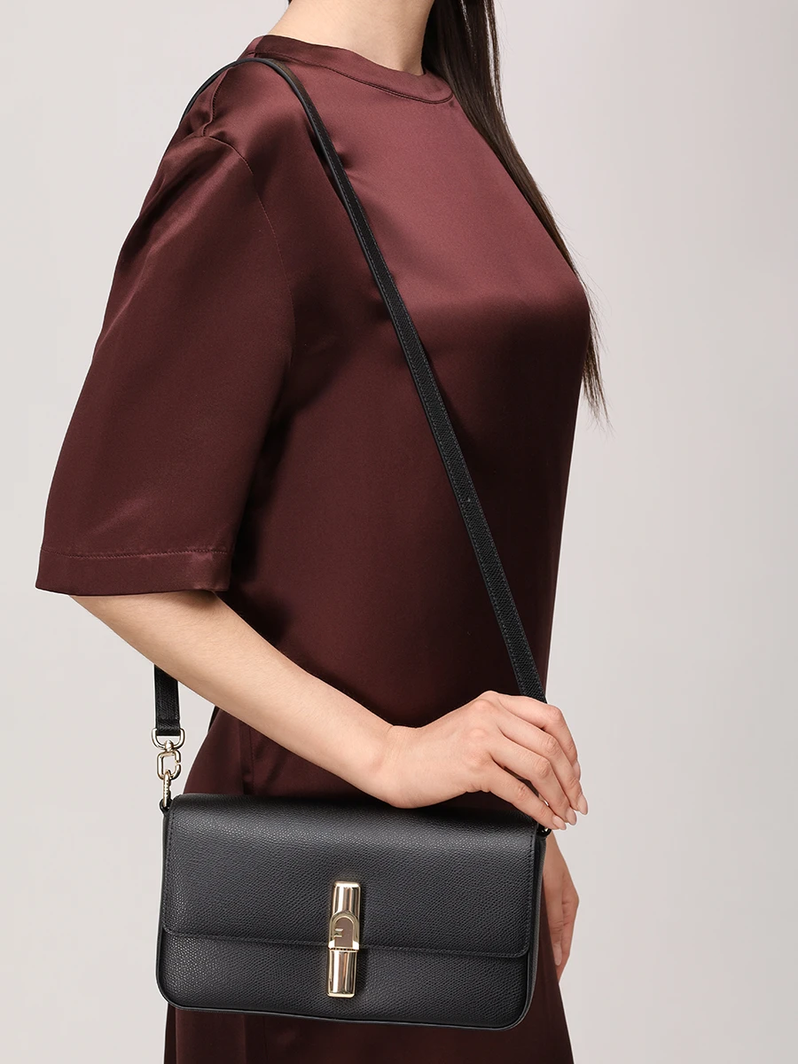 Сумка кожаная Iride FURLA WB01826-ARE000-O6000 Черный  Фото 2