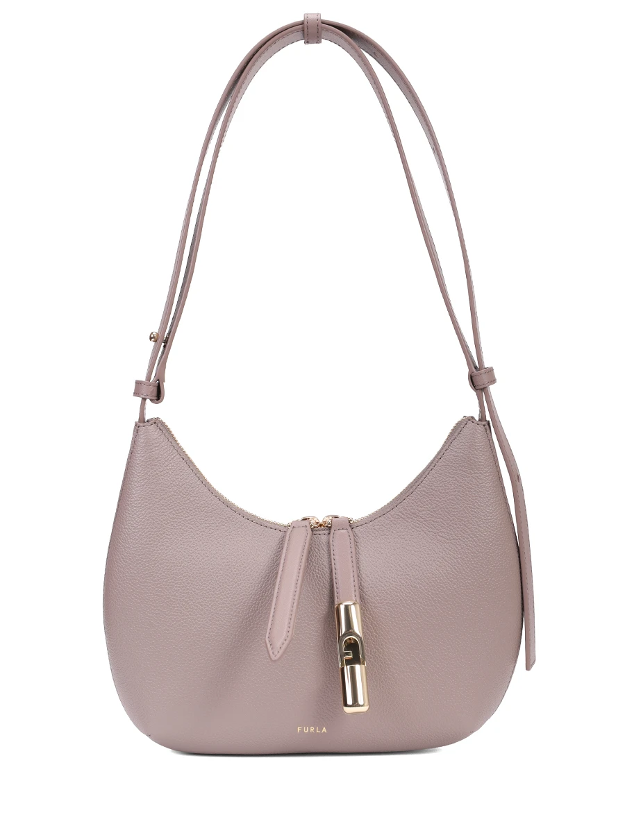 Сумка кожаная Goccia FURLA WB01500-BX3353-3624S Серый 