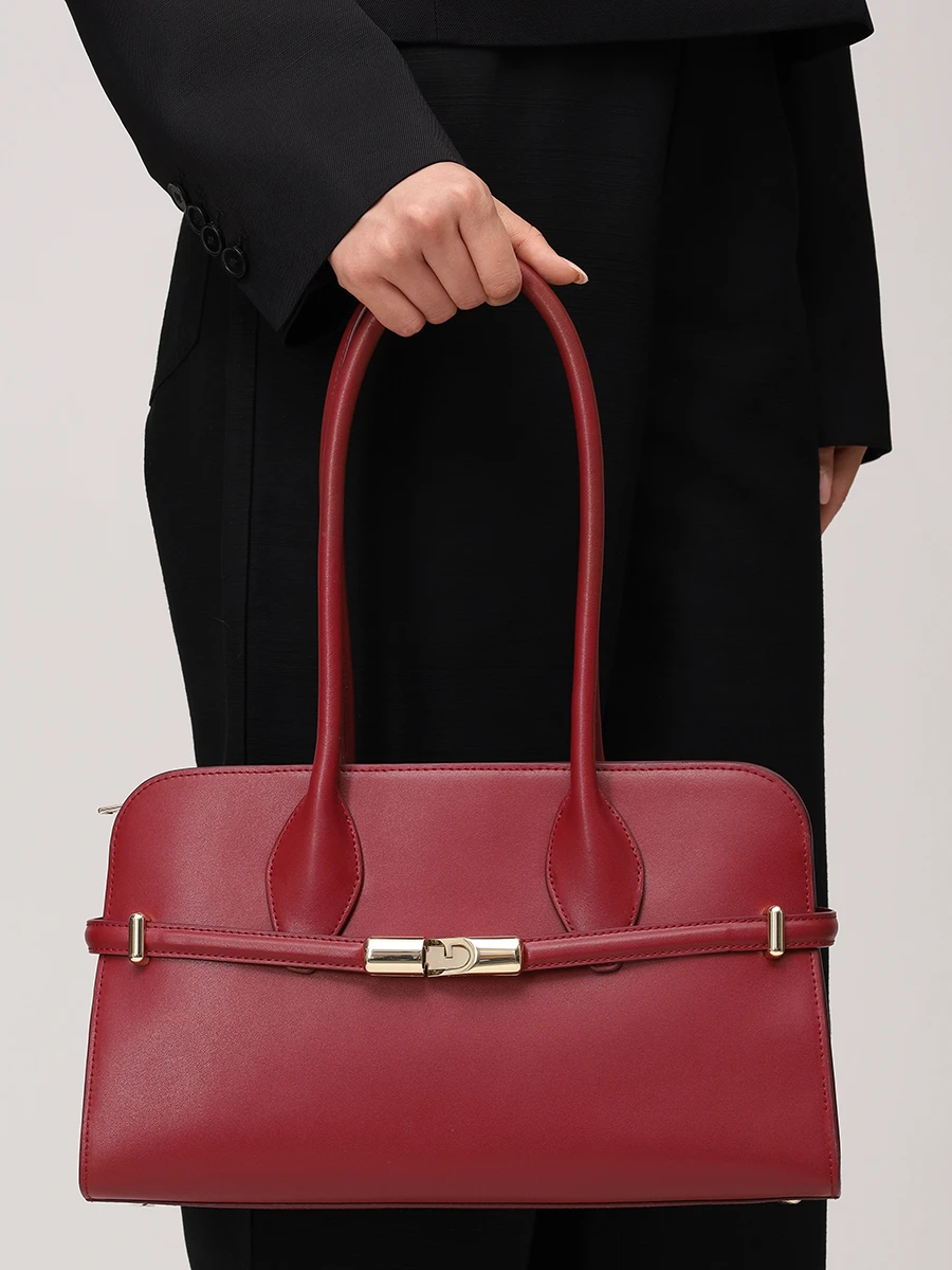 Сумка кожаная Goccia FURLA WB01505-BX3104-CGQ00 Бордовый  Фото 2