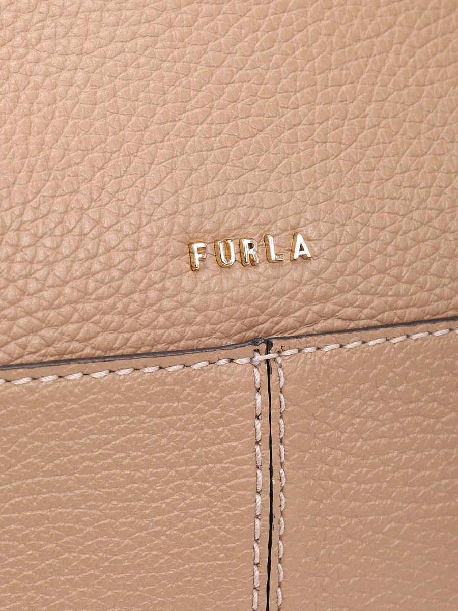 Сумка кожаная Primrose FURLA WB01707-HSF000-YU500 Бежевый  Фото 6