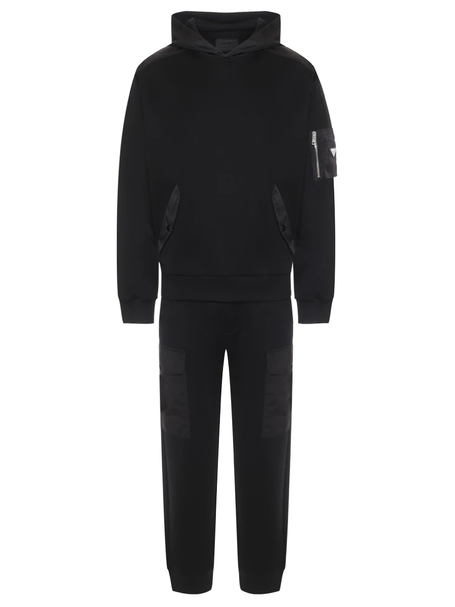 Костюм хлопковый PRADA UJL04CSOOO11JE/UJP249SOOO11JE F0806 Черный 