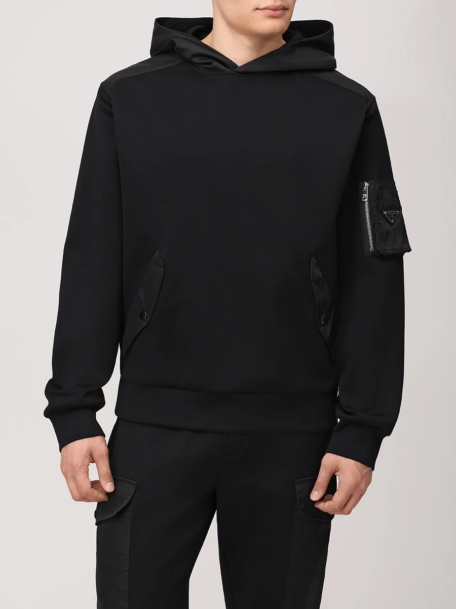 Костюм хлопковый PRADA UJL04CSOOO11JE/UJP249SOOO11JE F0806 Черный  Фото 4