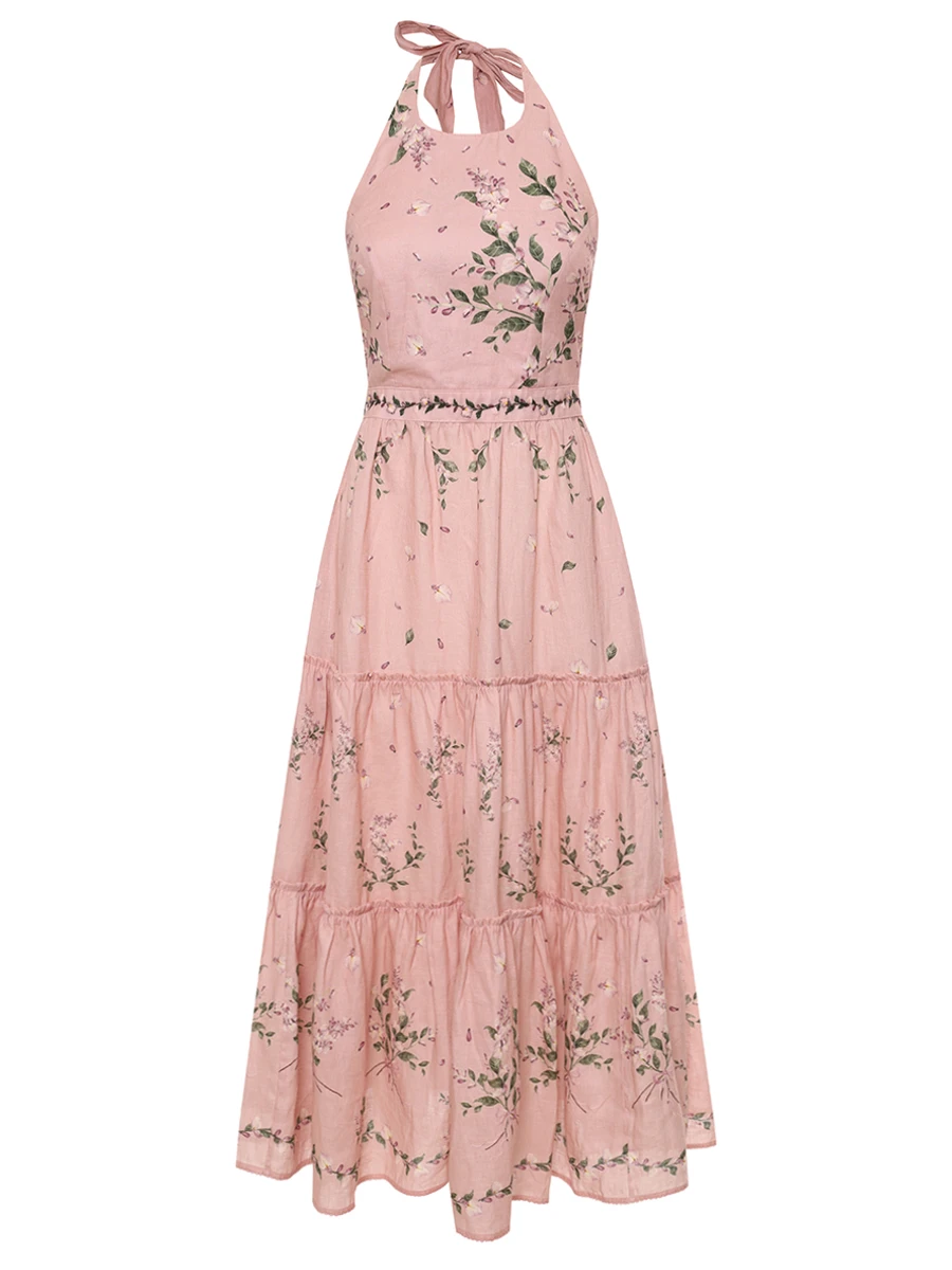 Платье льняное AGUA BY AGUA BENDITA 17554 Розовый 