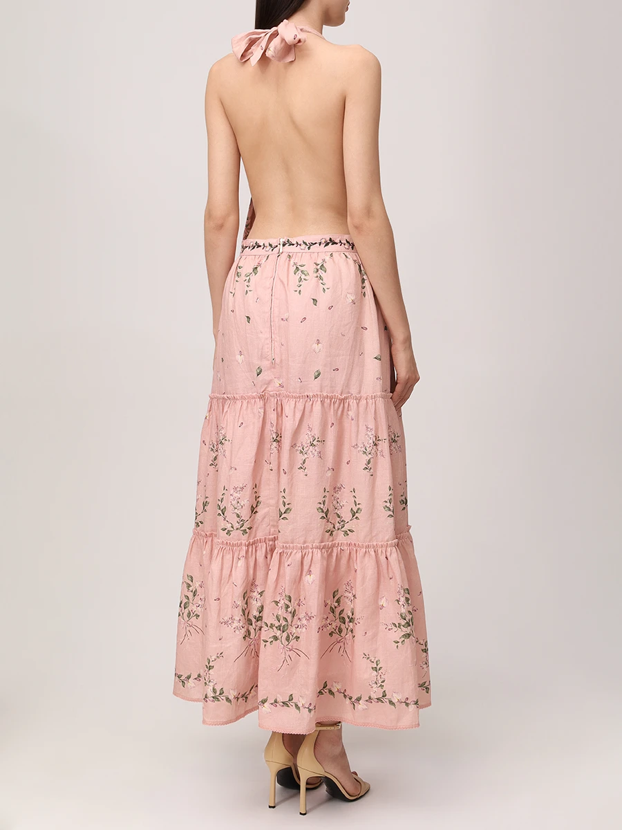 Платье льняное AGUA BY AGUA BENDITA 17554 Розовый  Фото 3