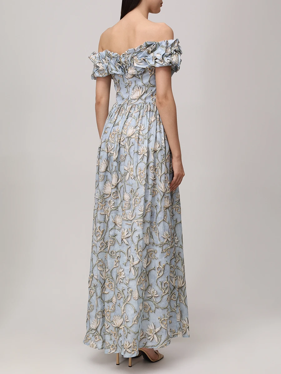 Платье льняное AGUA BY AGUA BENDITA 17650 Принт  Фото 3