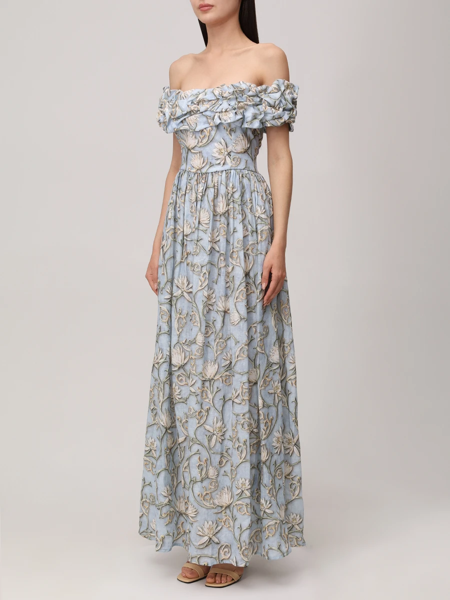 Платье льняное AGUA BY AGUA BENDITA 17650 Принт  Фото 4